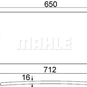 KLIMA RADYATORU 18 K4F - 20 T2N - 25 K4F FREELANDER I L314 98 06 - MAHLE