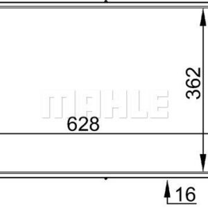 KLIMA RADYATORU YB - XB AJ-V6 X-TYPE I X400 2002 2009 - MAHLE