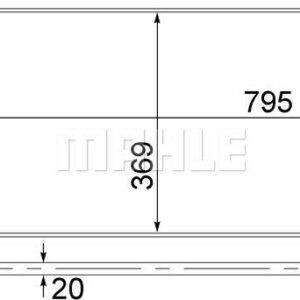 KLIMA RADYATÖRÜ CONNECT 02 14 1.8 TDCI 75-90-110PS - MAHLE