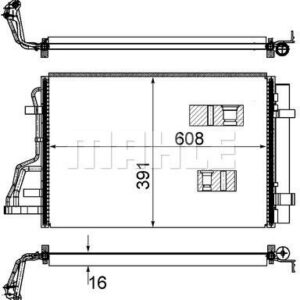 A/C-Kondensator KIA CEED 1.4/1.6/2.0 - MAHLE