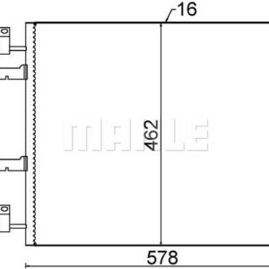 A/C-Kondensator RENAULT TRAFIC II - MAHLE