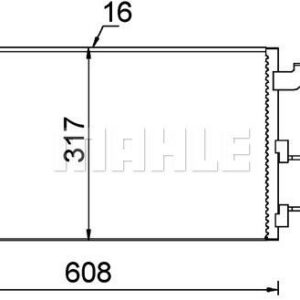 A/C-Kondensator FIAT PAND 169 - MAHLE