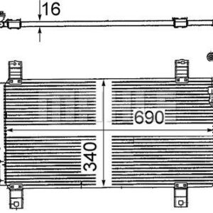 A/C-Kondensator MAZDA 6 09-09 - MAHLE