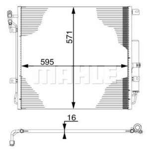 KLIMA RADYATORU DISCOVERY 3 L319 05 09 RANGE ROVER SPORT I L320 05 13 - MAHLE