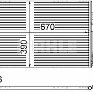 KLIMA RADYATORU MERCEDES VITO W639 03 - MAHLE