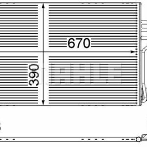 KLIMA RADYATORU MERCEDES VITO W639 03 - MAHLE