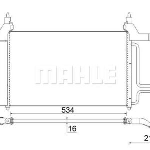 A/C-Kondensator FIAT STILO 192 - MAHLE