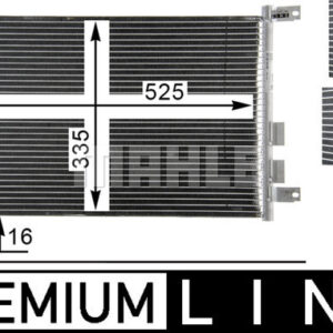 A/C-Kondensator ALFA ROMEO 147 937 - MAHLE