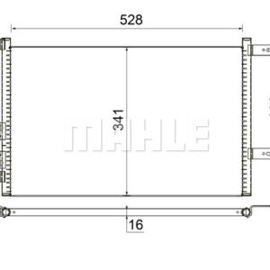 A/C-Kondensator ALFA ROMEO 147 937 - MAHLE