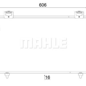 A/C-Kondensator TOYOTA AVENSIS T25 - MAHLE