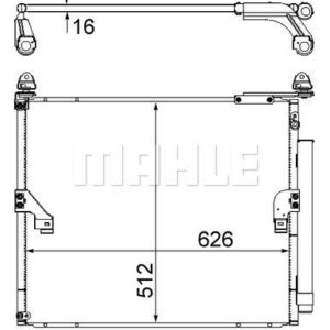 A/C-Kondensator TOYOTA LAND CRUISER - MAHLE