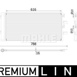 A/C-Kondensator BMW 2 F45/46 / X1 / X2 - MAHLE