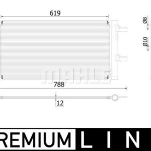 A/C-Kondensator BMW 2 F45/46 / X1 / X2 - MAHLE