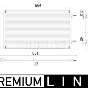 A/C-Kondensator OPEL ASTRA K / VAUXHALL - MAHLE