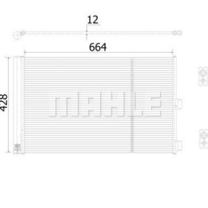 A/C-Kondensator MB A-CLASS - MAHLE