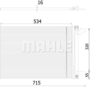 A/C-Kondensator GOLF VII / GOLF GTI - MAHLE