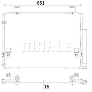 A/C-Kondensator TOYOTA HILUX - MAHLE