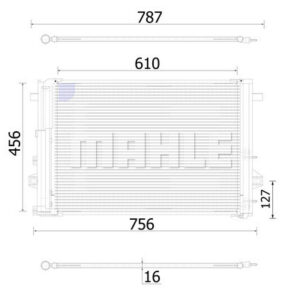 A/C-Kondensator MB B-CLASS W246 - MAHLE