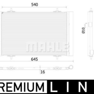 A/C-Kondensator CITROEN C5 / PEU 407/508 - MAHLE