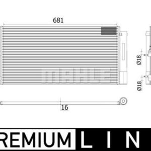 A/C-Kondensator VOLVO XC60 / S90 / V90 - MAHLE