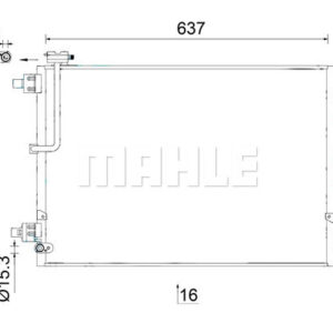 A/C-Kondensator AUDI A8 - MAHLE