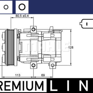 A/C-Kompressor FORD COUGAR EC - MAHLE