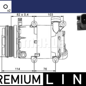 A/C-Kompressor FORD FOCUS II / C-MAX - MAHLE