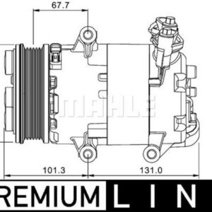 KLIMA KOMPRESORU FREELANDER 2 L359 2.2 TD4 06 14 PREMIUM LINE - MAHLE