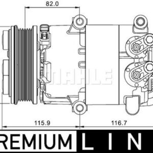 A/C-Kompressor FORD MONDEO IV 1.6 - MAHLE