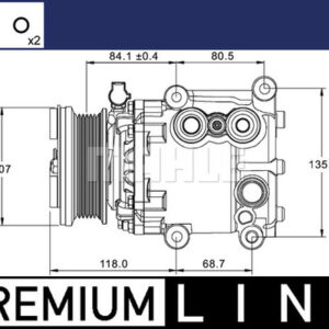 A/C-Kompressor FORD MONDEO III 1.8 - MAHLE