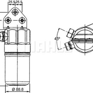 Filter-Trockner und Akkumulator VW PASSAT VARIANT - MAHLE