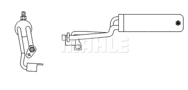 Filter-Trockner und Akkumulator NISSAN QASHQAI - MAHLE