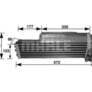 Verdampfer MB S-CL. W126/S124 - MAHLE