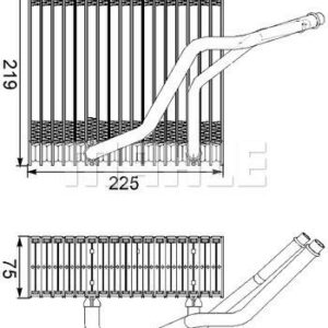 Verdampfer VW GOLF IV 1J1 - MAHLE