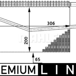 EVAPORATOR MERCEDES W203 CL203 S203 C209 A209 W463 - MAHLE