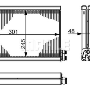 Verdampfer AUDI A6 C6 - MAHLE