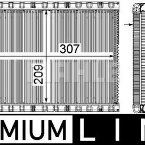 EVAPORATOR BMW F10 F07 F12 F13 F06 F01 PREMIUM LINE - MAHLE