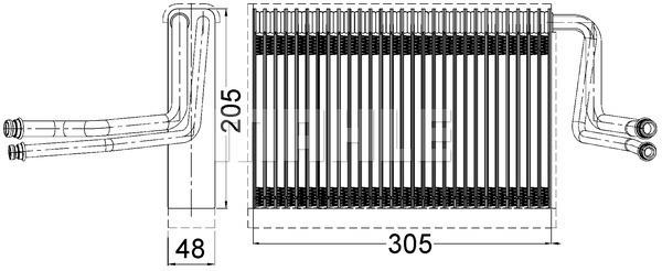 Verdampfer BMW 1. 3. X1. X3 - MAHLE