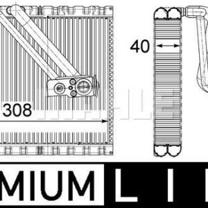 EVAPORATOR MERCEDES VITO W447 14 - MAHLE