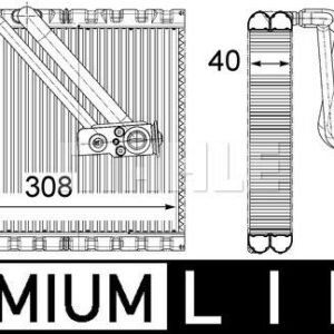 EVAPORATOR MERCEDES VITO W447 14 - MAHLE