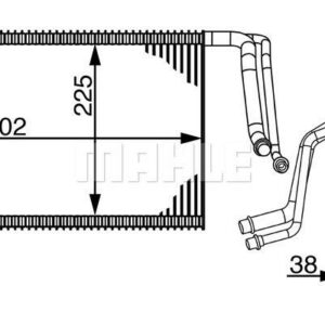 EVAPORATOR BMW F20 F22 F30 E87 F32 F34 F36 - MAHLE