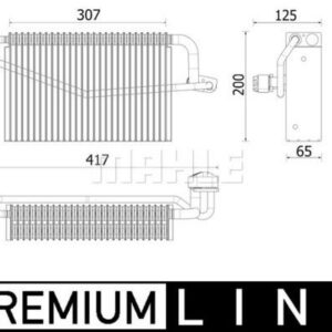 Verdampfer MB C-CLASS W203 - MAHLE