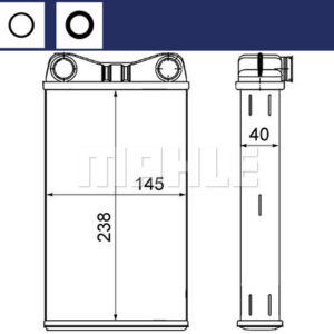 Innenraum-W rmetauscher AUDI A4 - MAHLE