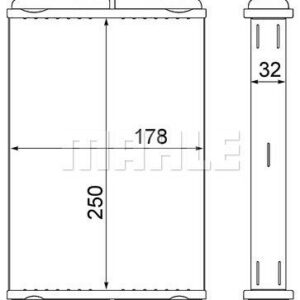 Innenraum-W rmetauscher FIAT ULYSSE / PEUGEOT 807 - MAHLE