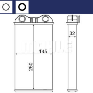 Innenraum-W rmetauscher OPEL VIVARO/ REN. TRAFIC - MAHLE