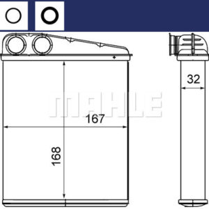 Innenraum-W rmetauscher RENAULT CLIO/NISSAN MICRA - MAHLE