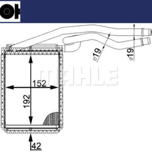 Innenraum-W rmetauscher FORD FIESTA V 01- - MAHLE