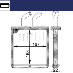 Innenraum-W rmetauscher KIA RIO 00- - MAHLE