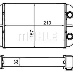 Innenraum-W rmetauscher FIAT STILO - MAHLE