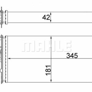 KALORIFER RADYATORU MERCEDES VITO W638 96 03 - MAHLE